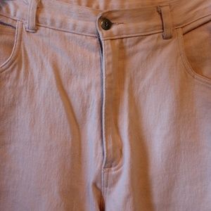 Vintage Millennial Pink High-Waisted Khakis